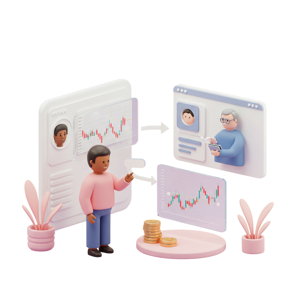 Trading platform illustration